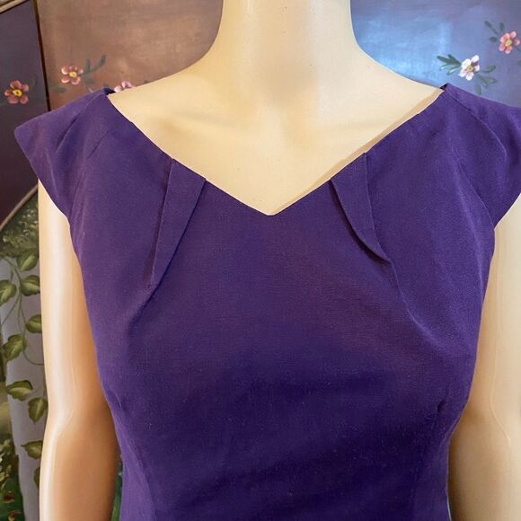 Purple Sheath Dress Size 6 - Picture 3 of 7